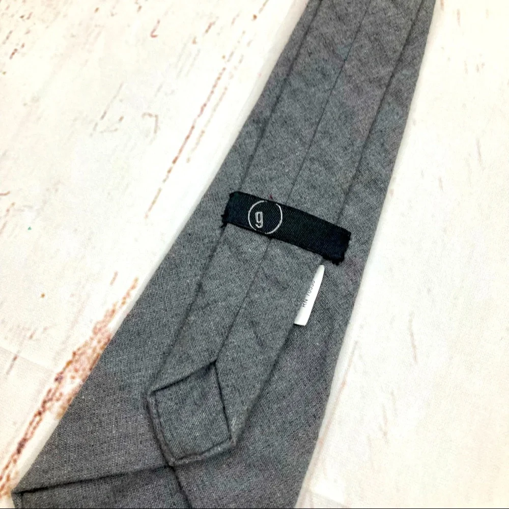 George Neck Tie Hook & Loop Strap Steel Gray Sz 12in